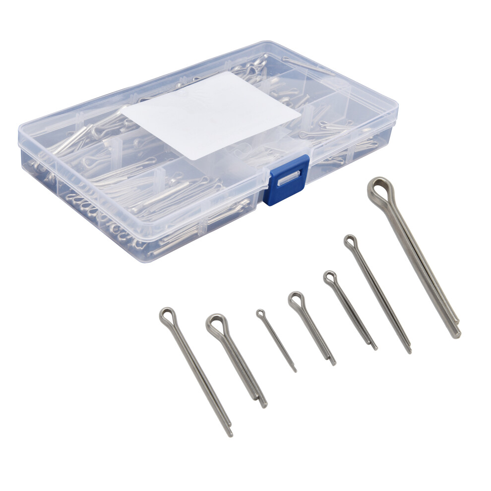 Complete 175Pcs Metal Cotter Pins & Clips Kit For Automotive & Machinery Work 4951340539780