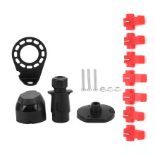 Kit di connettore universale per spina di rimorchio a 7 poli 92x50mm ferro resistente alla corrosione