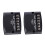 2 pezzi Divisore auto a due vie 12V 60W Nero ABS+Metallo 5