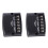 2 pezzi Divisore auto a due vie 12V 60W Nero ABS+Metallo 14