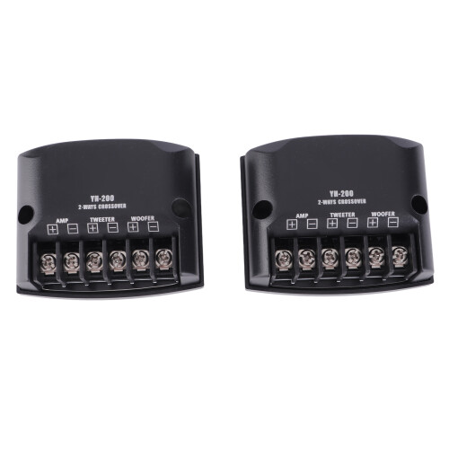 2 pezzi Divisore auto a due vie 12V 60W Nero ABS+Metallo 1