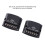 2 pezzi Divisore auto a due vie 12V 60W Nero ABS+Metallo 7