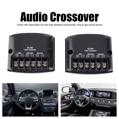 2 pezzi Divisore auto a due vie 12V 60W Nero ABS+Metallo 2