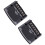 2 pezzi Divisore auto a due vie 12V 60W Nero ABS+Metallo 15
