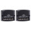 2 pezzi Divisore auto a due vie 12V 60W Nero ABS+Metallo 12