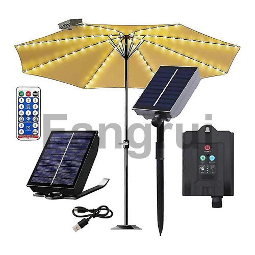 For Solar Umbrella Lights With Remote Control 8 Modes 104 2