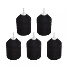 5 Pieces Soft Foam Arrowheads for Archery Target Practice, Broad Tips Sponge Arrowheads for Hunting and CS Shooting Games, Black
