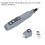 Kit Mini-Meuleuse 202 DC3.7V 2000mAh Gris USB 12