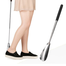Ergonomic Stainless Steel Shoe Horn Soft Grip for Arthritis and Mobility