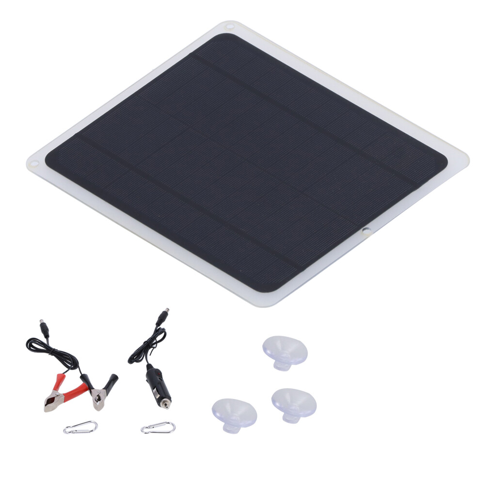 Versatile 6W 12V Solar Panel Charger: Outdoor Power For Emergencies 8751340545516