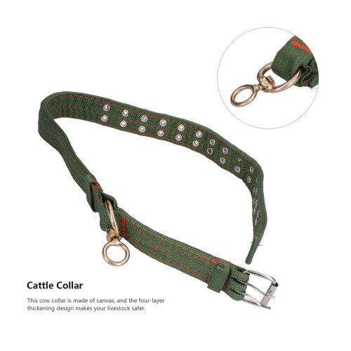 Cattle Hauling Collar Size 5x141CM Adjustable Canvas Neck Strap for Livestock 2