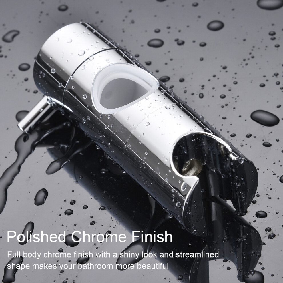 Easy Install Handheld Shower Head Holder - Chrome Finish 360 Rotation 8731340547321