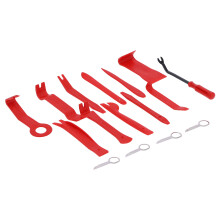 Kit di strumenti per rimozione auto da 16 pezzi, rosso, per pannello della portiera.
