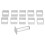 Set di stampi per mooncake Quadratique, 206 g, Argento 2