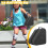 Inline Skate Bag with Adjustable Shoulder Strap, Breathable Storage for Roller Skates, Multifunctional Figure Skating Backpack, Black 2