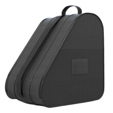 Inline Skate Bag with Adjustable Shoulder Strap, Breathable Storage for Roller Skates, Multifunctional Figure Skating Backpack, Black