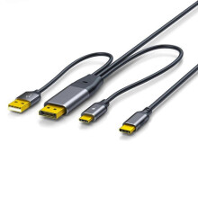 (Straight head, 2m) Highly Speed DisplayPort To USB C Cable 4K@60Hz Touches Control For Mobile Monitors Studio Displays Gaming Devices