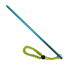 Dive Stick Aluminum Alloy Indicator Rod Underwater Shaker Noisemaker Wristband Light Blue 120cm