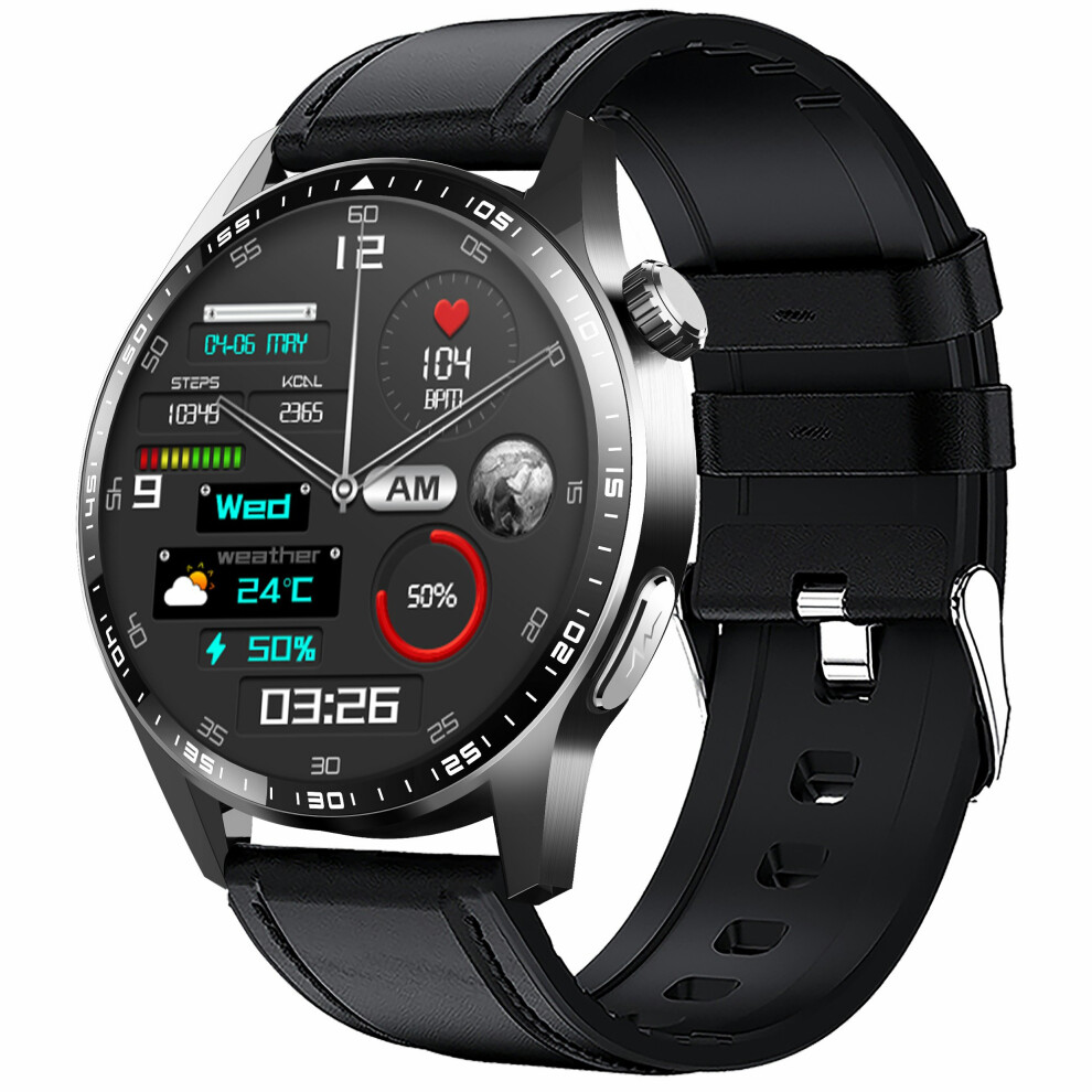 (Black) Smartwatch F400 Non-Invasive Blood Sugar Smart Wat Black 6914272681277