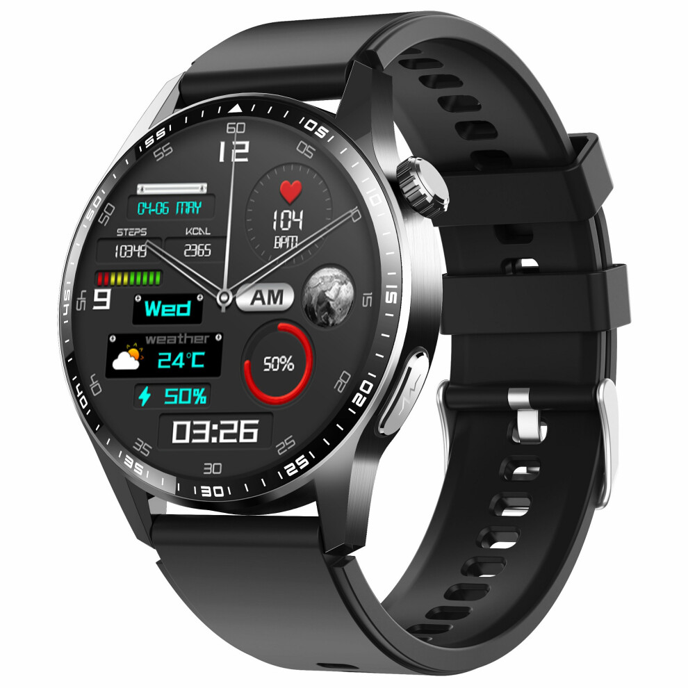 (Black) Smartwatch F400 Non-Invasive Blood Sugar Smart Wat Black 6914276218608