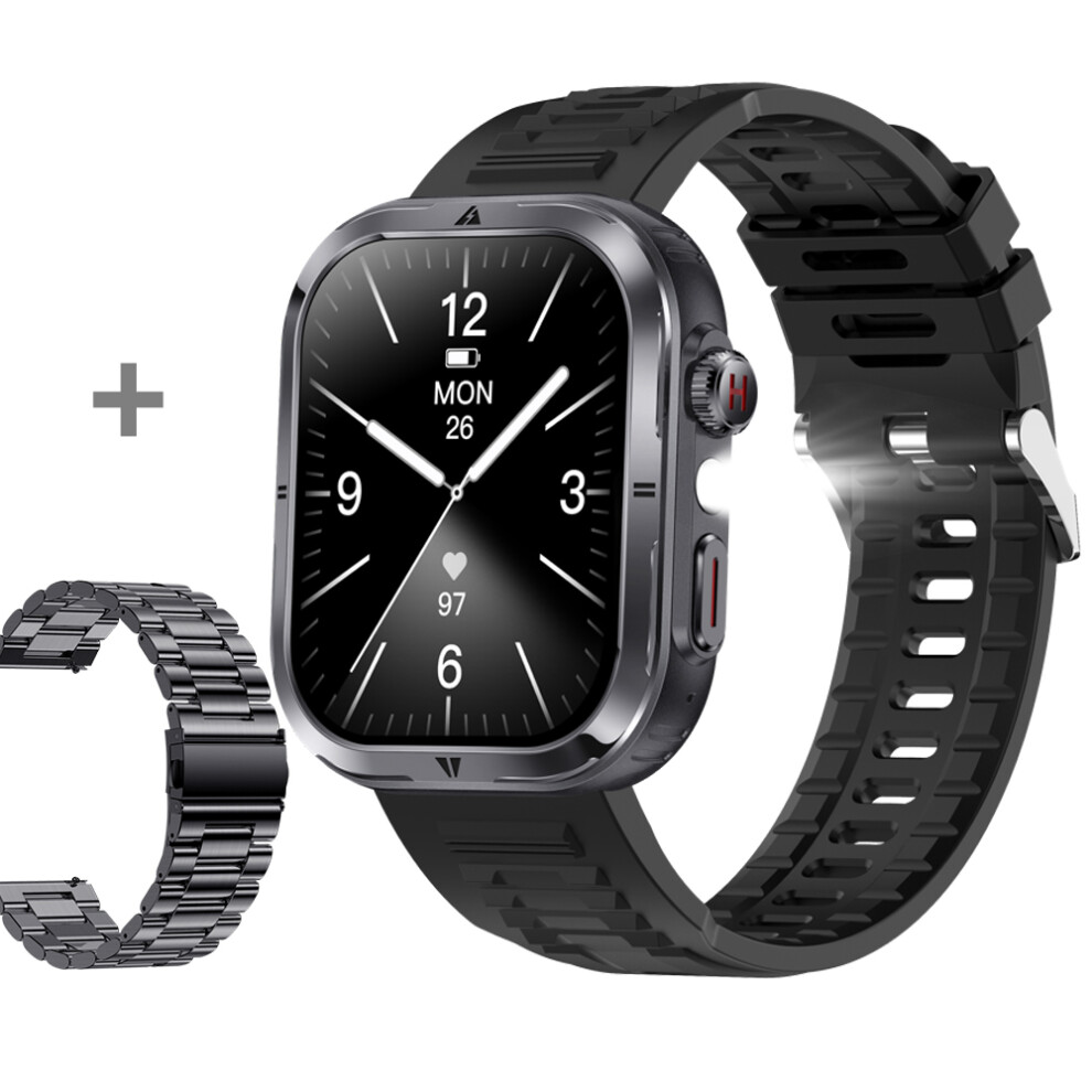 (Black) Smartwatch Mk86 2.01-Inch Screen Bluetooth-Compati Black 6914278239168