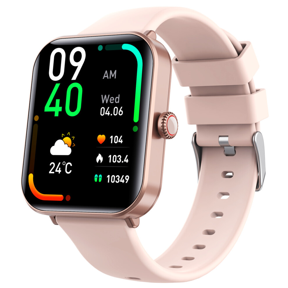 (Pink) Smartwatch F57pro Smart Watch With Heart Rate, Blo Pink 6914274463963