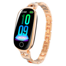 (RoseGold) Smartwatch F81 Women's Bangle Watch Smart Watc