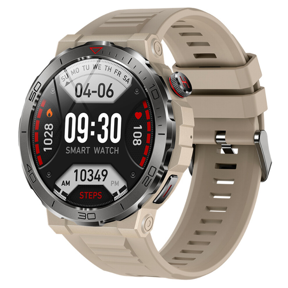 (Khaki) Smartwatch Mk68 1.43-Inch Amoled Screen Bluetooth- 6914271657532