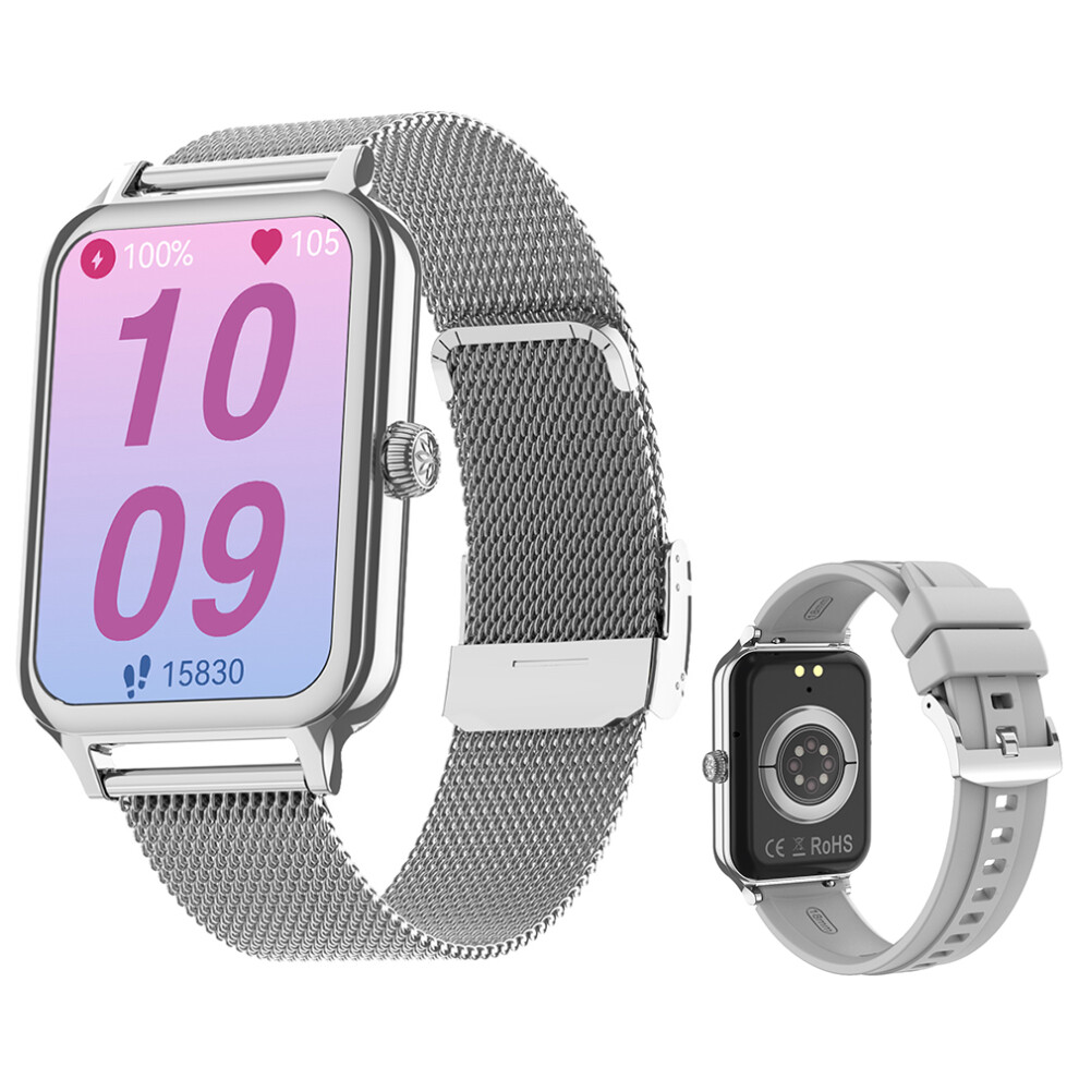 (Silver) Smartwatch Dtv1 1.74 Inch Amoled Display Smart Wat Silver 6914274636497