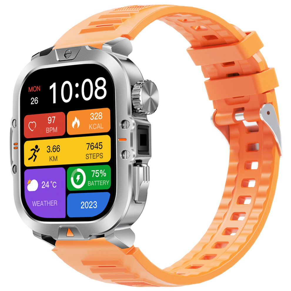 (Orange) Smartwatch V17 Smart Watch Bluetooth-Compatible Ca Orange 6914273501093