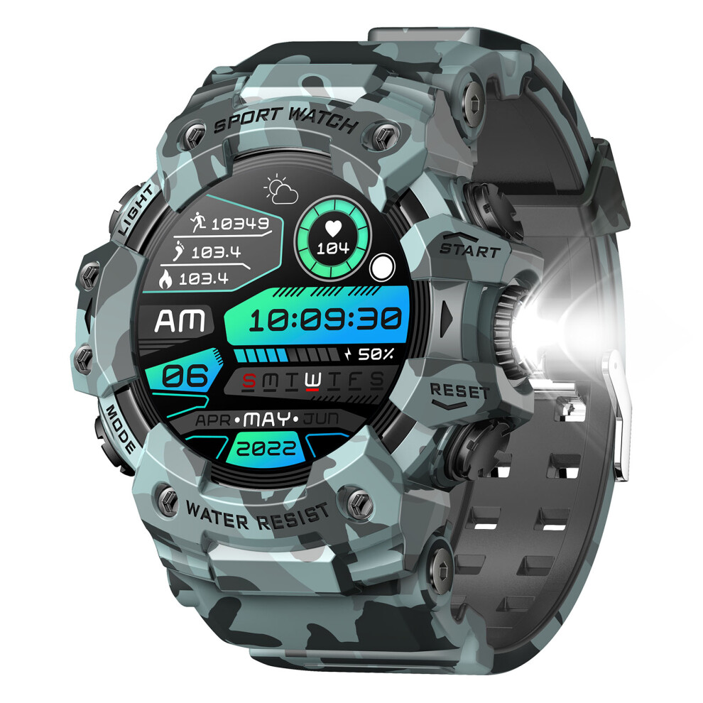(Camouflagegrey) Smartwatch Lc21 1.32-Inch Bluetooth-Compatible Cal 6914273319698