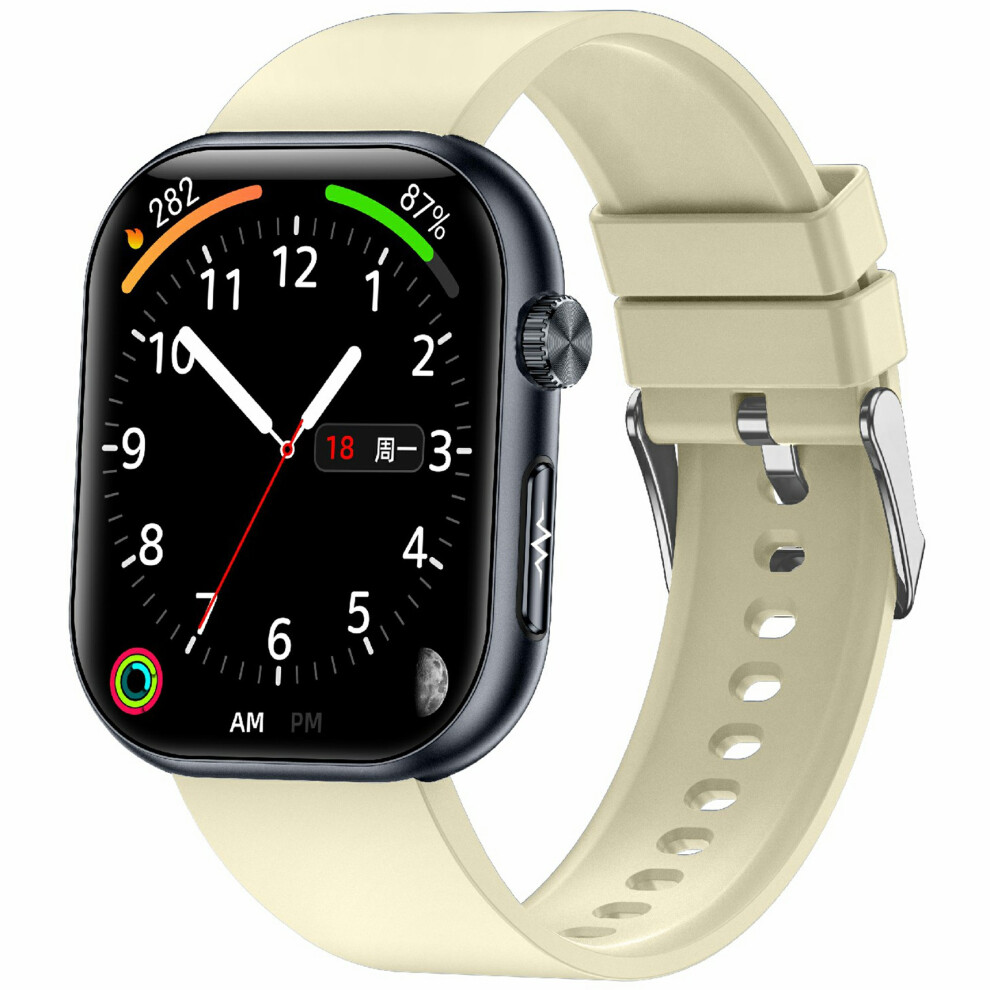 (Lightyellow) Smartwatch Et587 Bluetooth-Compatible Call Sports 6914273109664