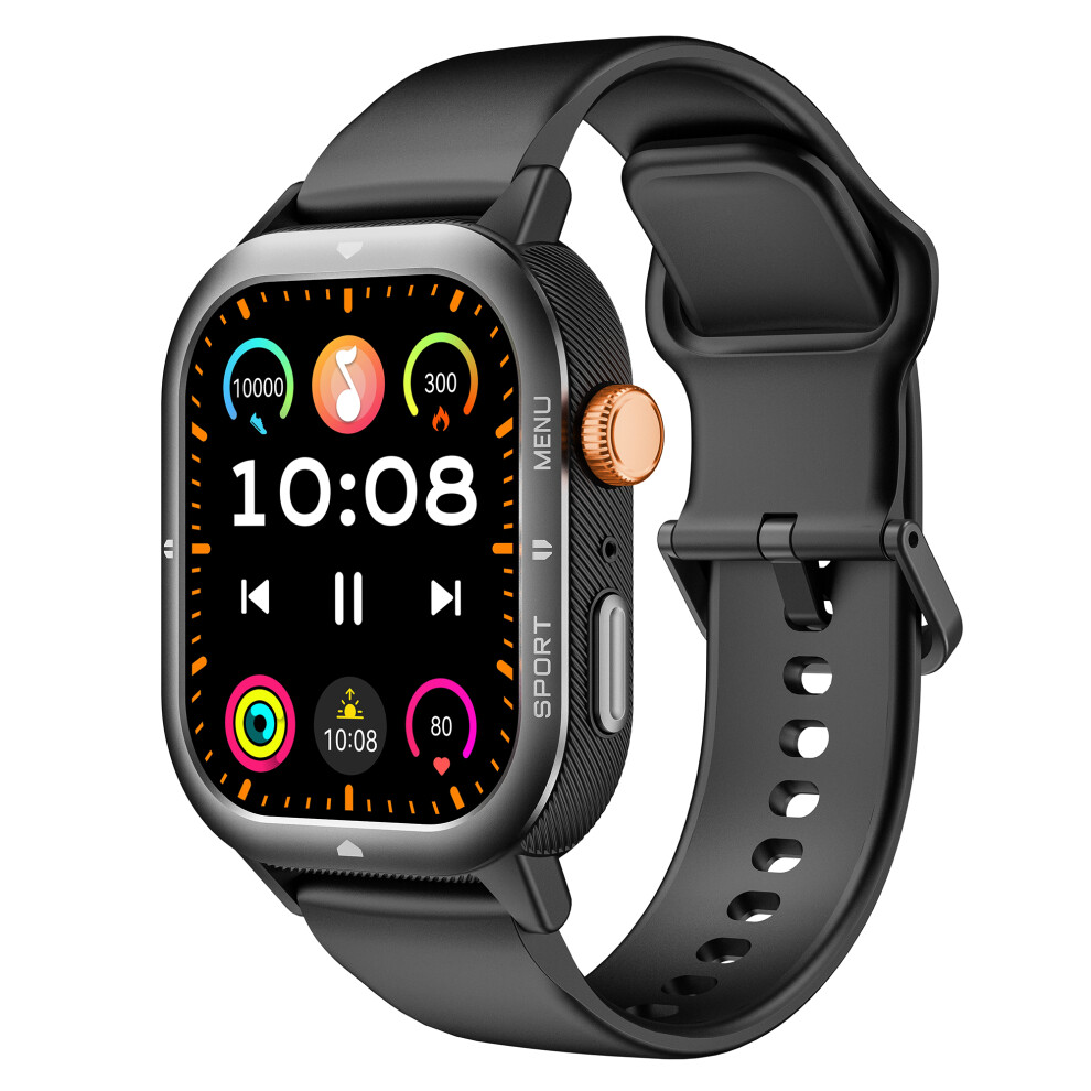 (Black) Smartwatch C30 Multifunction Smart Watch 1.95 Inch Black 6914279928184