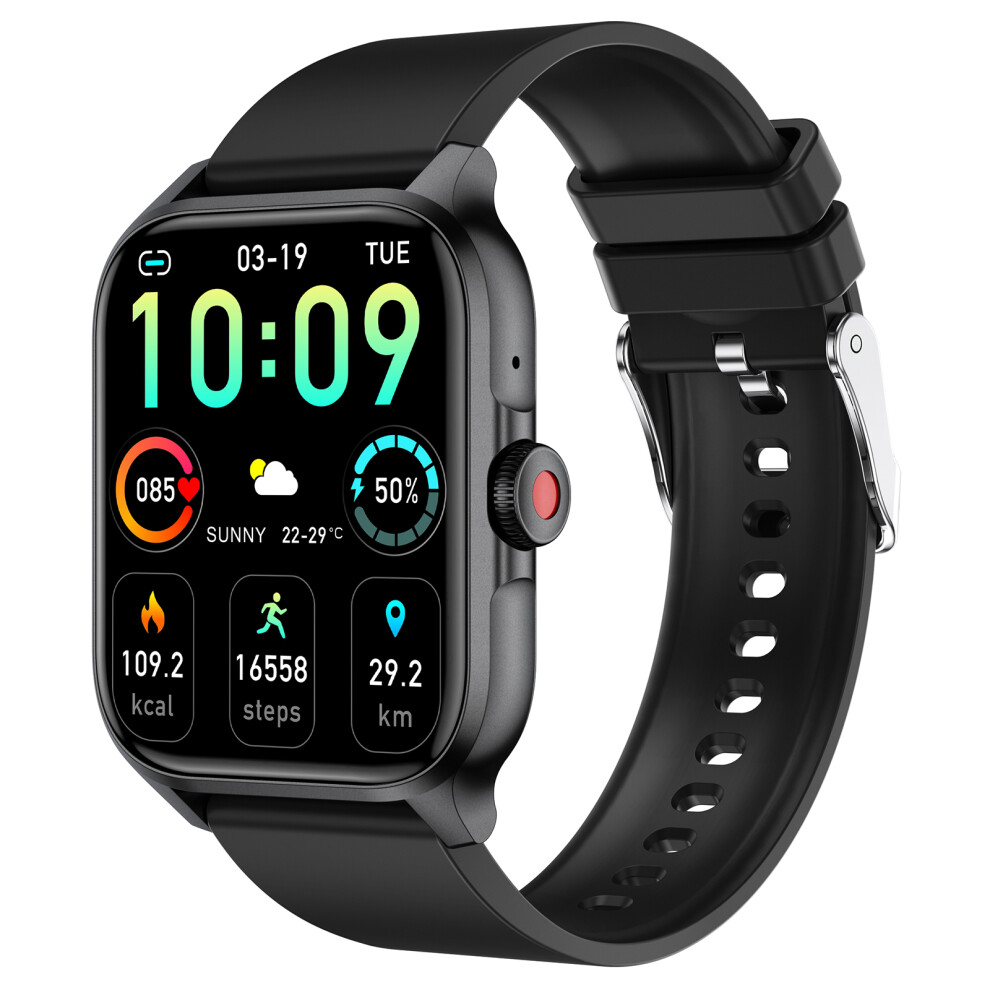 (Black) Smartwatch Mx09 Smart Watch Bluetooth-Compatible C Black 6914271570619