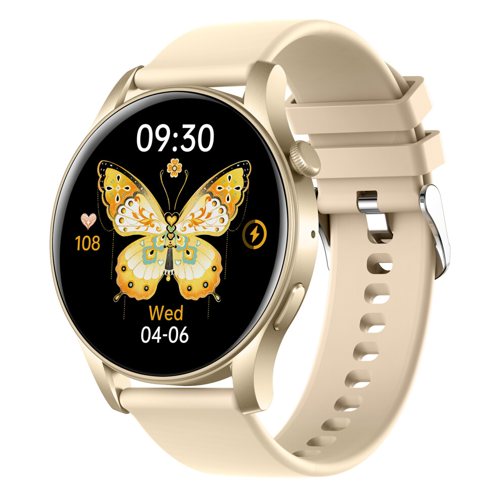 (Gold) Smartwatch Kc88 1.43 Inch Amoled Screen Smart Watc Gold 6914273887296