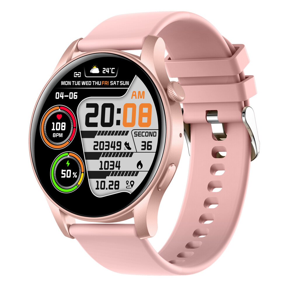 (Pink) Smartwatch Kc88 1.43 Inch Amoled Screen Smart Watc Pink 6914273485829