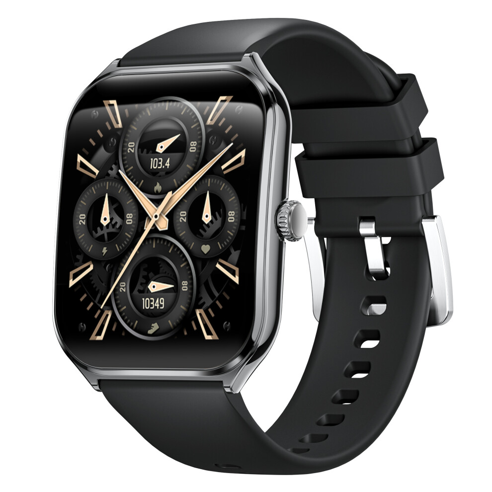 (Black) Smartwatch Mt61 Ultra Thin Smart Watch 1.96 Inch A Black 6914272170306