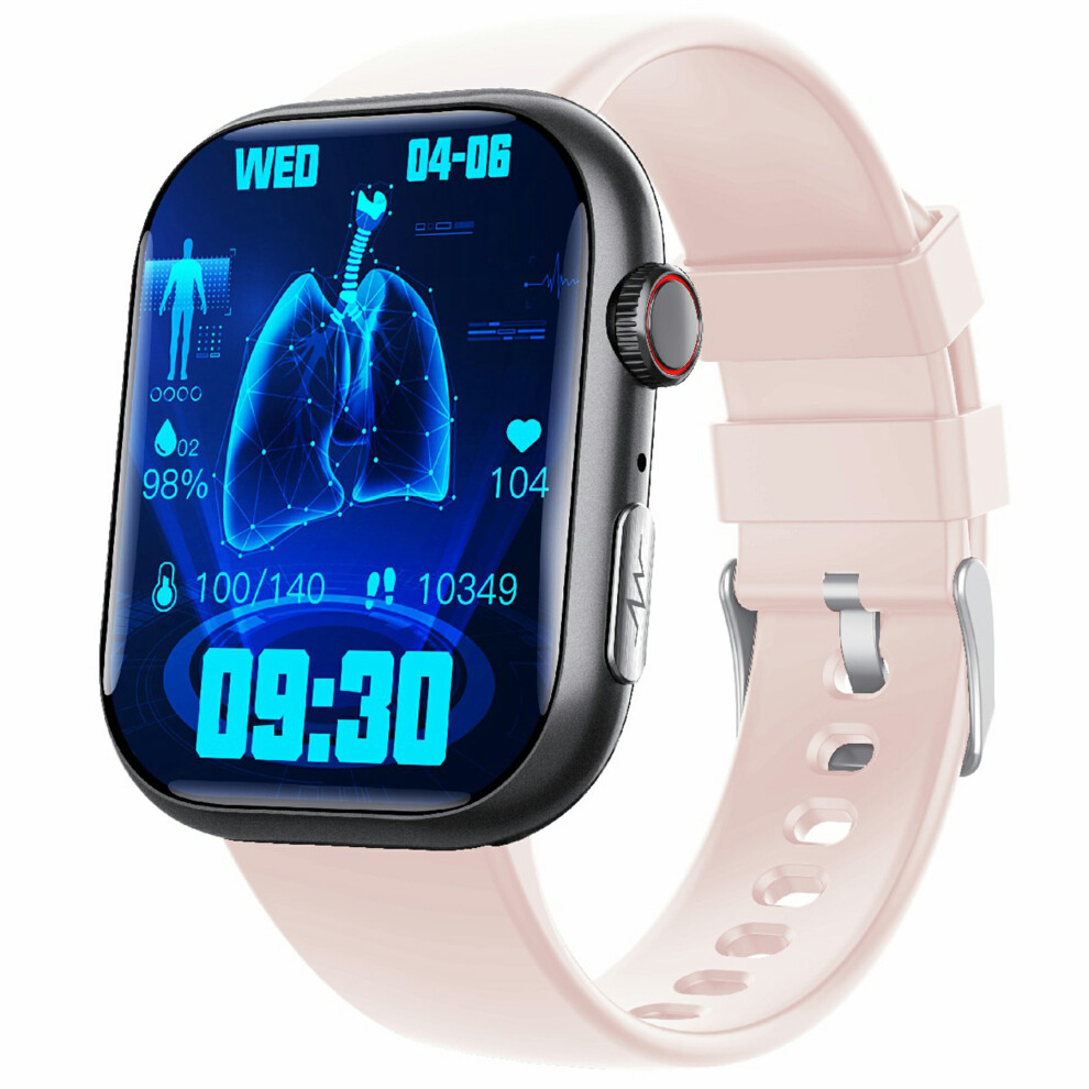 (Blackpink) Smartwatch F100 Smart Watch Health Monitor Ip67 Wa 6914273254449
