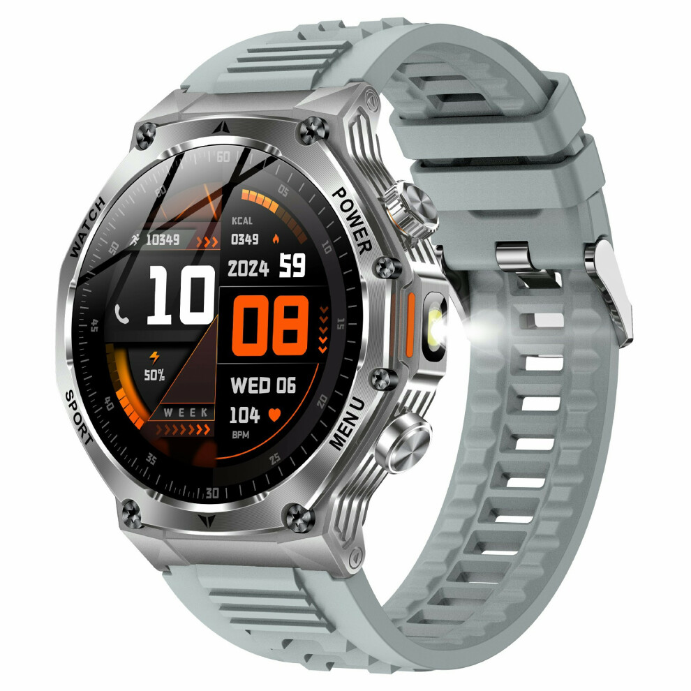(Silver) Smartwatch Ak82 1.8 Inch Screen Smart Watch Blueto Silver 6914274187166