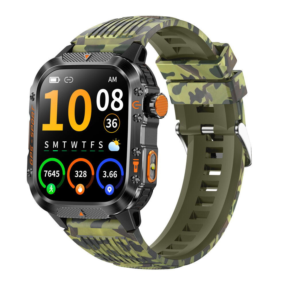 (Camouflagegreen) Smartwatch Ht36 Gps Smartwatch Precise Positioning 6914278088797