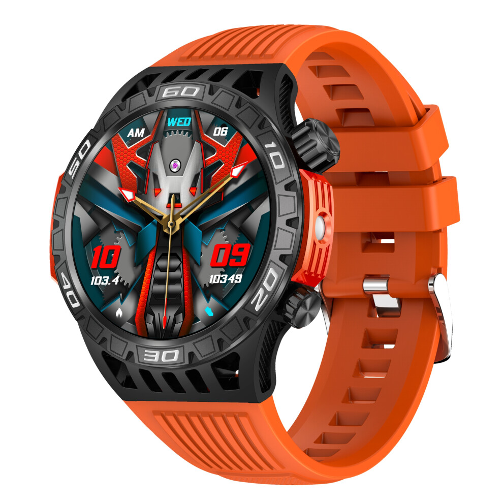 (Orange) Smartwatch Ht22 1.46-Inch Round Smart Watch Waterp Orange 6914274032305