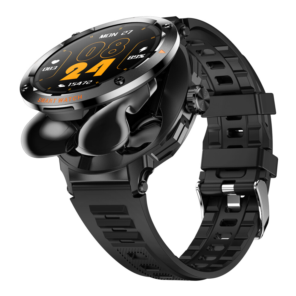 (Black) Smartwatch D13 Silicone Strap Smart Watch With Blu Black 6914275640462