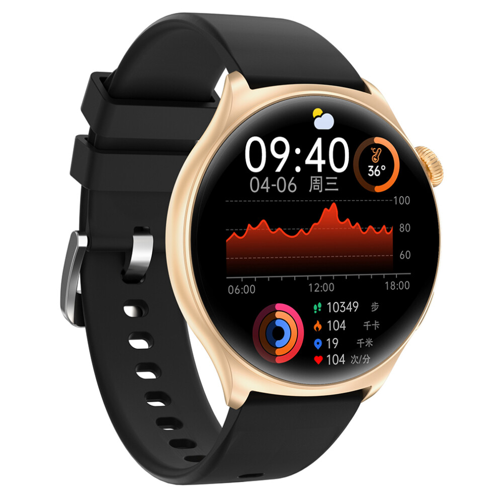 (Blackgold) Smartwatch Mx16 1.43-Inch Round Screen Bluetooth-C 6914275786245