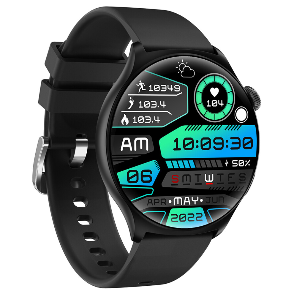 (Black) Smartwatch Mx16 1.43-Inch Round Screen Bluetooth-C Black 6914274207369