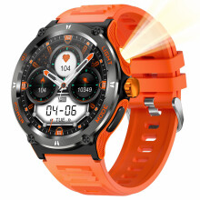 (Orange) Smartwatch KT76 3ATM Waterproof Health Monitor 1.5