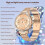 (Silver) Smartwatch TK28 Women ECG Bluetooth-compatible Cal 4