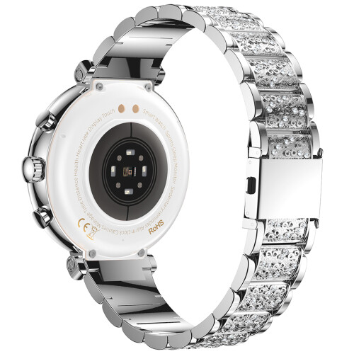 (Silver) Smartwatch TK28 Women ECG Bluetooth-compatible Cal 2