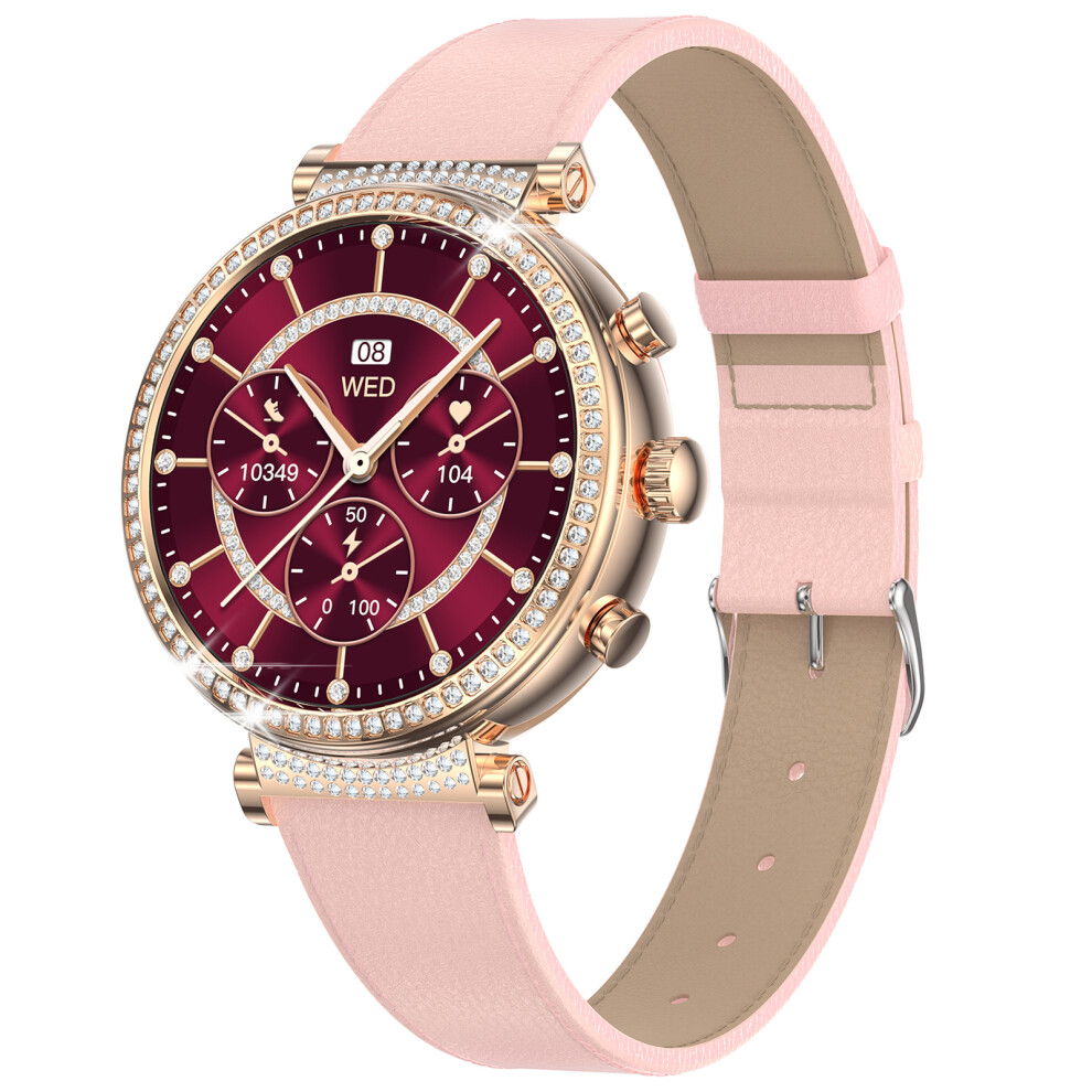 (Gold) Smartwatch Tk28 Women Ecg Bluetooth-Compatible Cal Gold 6914277510114