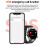(Green) Smartwatch E800 SOS Emergency Call Watch IP68 Wate 5