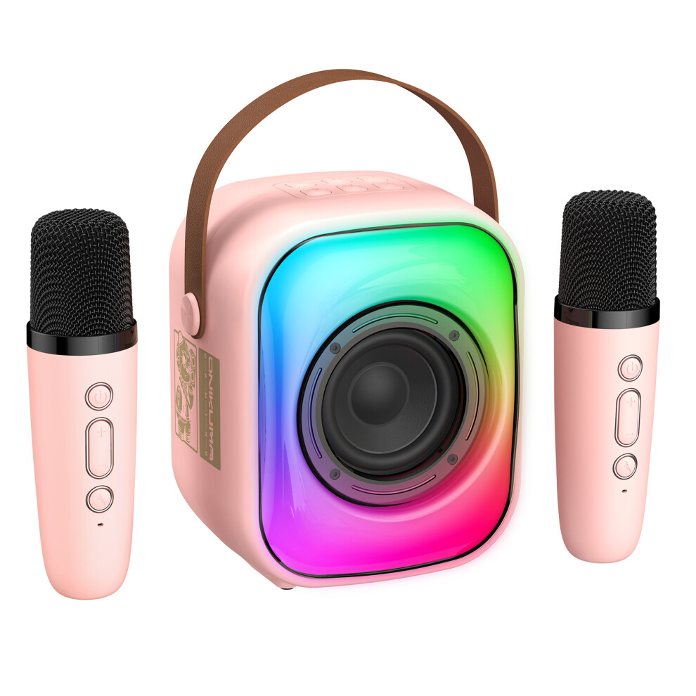 () Speaker L7 K Song Rgb Bluetooth-Compatible Pink/Light 6914279381262
